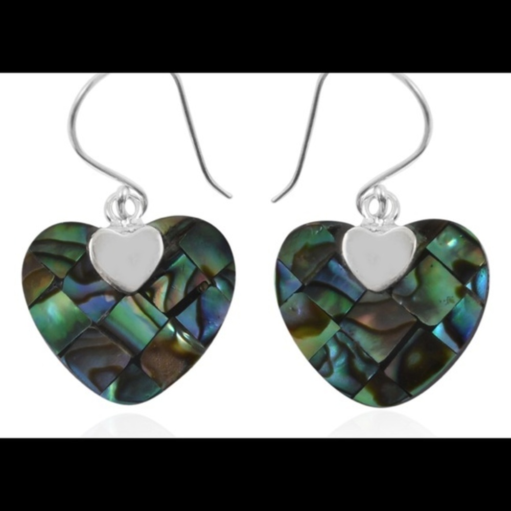 Bali Legacy abalone Shell & sterling earrings